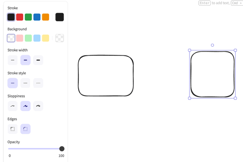 The bug: scrollbar squishes the panel when multiple shapes are selected